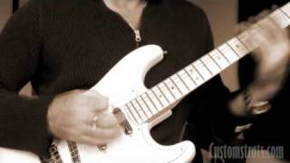 Max plays White Deluxe Stratocaster Build  Inspired by Stevie Ray Vaughans Charley [upl. by Theressa]