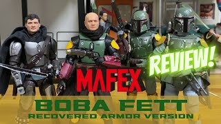 MAFEX 201 Boba Fett Recovered Armor QUICK Review [upl. by Llenel]