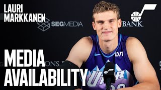 LAURI MARKKANEN 202425 Media Day Availability 🎙️  UTAH JAZZ [upl. by Narak]