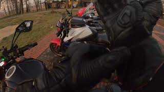 ZIMOWA PRZEJAŻDKŻA NA MOTOCYKLU KLASYCZNIE  CHUDÓW KAWASAKI Z1000 HONDA CB1000 [upl. by Adnawak290]