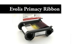 Evolis Primacy 5 Panel Color Ribbon  YMCKO  300 prints  R5F008AAA [upl. by Bee]