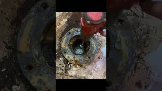 Removing a toilet flange on rotted subfloor plumbing [upl. by Notgnilra711]