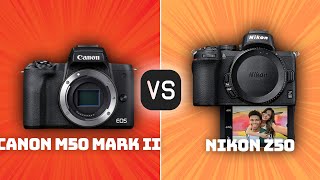 Canon M50 Mark II vs Nikon Z50 Which Camera Is Better With Ratings amp Sample Footage [upl. by Pavel]