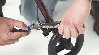 How to adjust brakes on a Medline rollator [upl. by Aekim774]