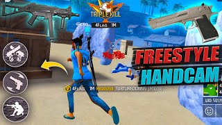 FREESTYLE HANDCAM  DESERT EAGLEUMP   FREE FIRE HEADSHOT TRICK  FREE FIRE ONE TAP TRICK🔥 [upl. by Tulley559]