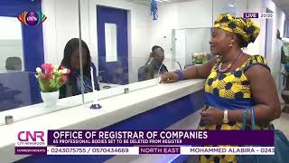 Office of Registrar of Companies 65 professional bodies set to be deleted from register [upl. by Yrred]