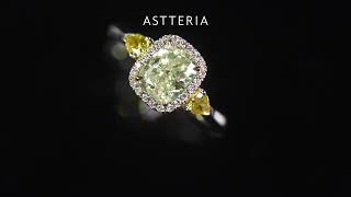 JCRF05567379 151CT YELLOW DIAMOND RING ASTTERIA [upl. by Llebana]