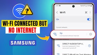 Fix WiFi Connected without Internet Connection issues on Samsung  WIFI not Working on Samsung [upl. by Cloutman]