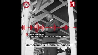 Ahmadou Ahidjo proclame à la radio lindépendance du Cameroun [upl. by Boccaj]