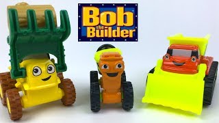 BOB THE BUILDER DIE CAST VEHICLES SCOOP STRETCH SHIFTER amp TREAD AND HAZARD DIZZY amp MUCK  UNBOXING [upl. by Atahs145]