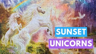 Unicorn Sunset Adventure 500 Piece Clementoni Puzzle [upl. by Ylram781]