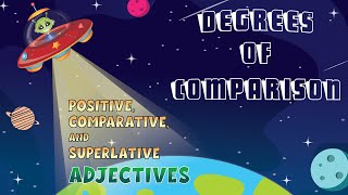 Degrees of Comparison  Positive Comparative and Superlative Adjectives [upl. by Eynaffit79]