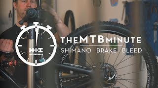 How to maintain your mountain bike  bleeding Shimano brakes intermediate tech skills [upl. by Donalt]