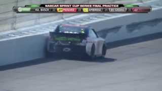 2012 Dale Earnhardt Jr bad practice crash  Pure Michigan 400 [upl. by Rika]