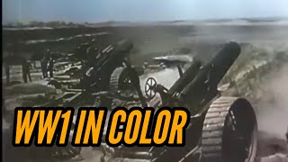 WW1 in Colour Battle of Menin Road Combat Footage Colorized [upl. by Nylrehs]