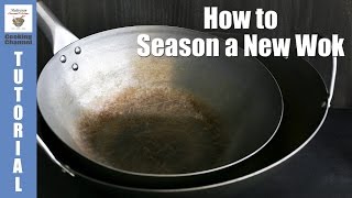 How to Season a New Wok  Malaysian Chinese Kitchen [upl. by Cohbert]