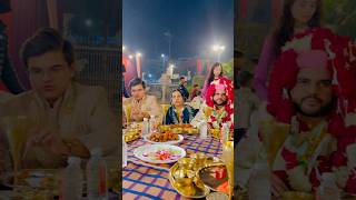 Ishaan bhai ki shadi main subne ek dusre ko khana khilaya ❤️🤗 ishaanali11 wedding shadi shorts [upl. by Merfe]