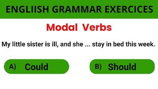 Modal Verbs Quiz  English Grammar Can you score 2020  basic english [upl. by Bitthia822]