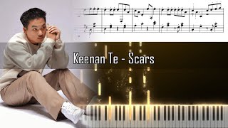 Keenan Te  Scars  Piano Tutorial  Free download sheet music and MIDI [upl. by Harrington983]