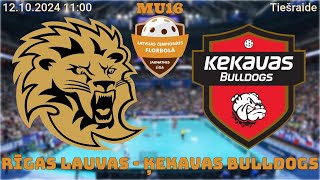 Florbols meitenes U16 Rīgas Lauvas  Ķekavas Bulldogs Rīgā 12102024 [upl. by Peg]