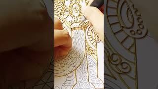 Wire working  cloisonne painting art for beginners cloisonnekit cloisonne cloisonneart [upl. by Beacham]