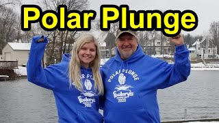 Polar Plunge at Foolerys on Okauchee Lake  New Years Day Tradition with Becca amp Scott [upl. by Haberman]