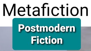 Metafiction postmodernism criticalthinking theory jaydeepchakrabarty englishliterature [upl. by Naened]