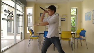 Knife Fighting 12  Reverse Grip [upl. by Eizle211]