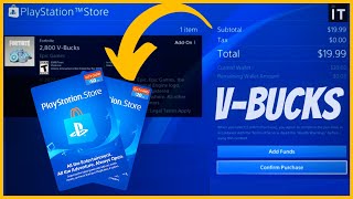 HOW TO REDEEM VBUCKS WITH PSN GIFT CARD EASIEST WAY [upl. by Derzon]