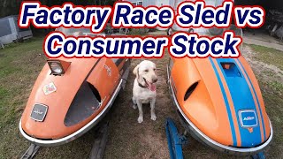 Factory Race Snowmobile Compared to Consumer Stock [upl. by Sadnalor]