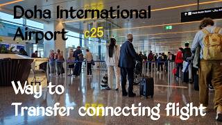 Doha Airport Transit  Gate to Gate Amazing Scenes with Subtitles 4k [upl. by Evvy]