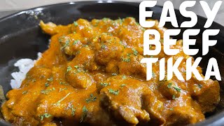 Easy Beef Tikka Masala Recipe [upl. by Euqram]