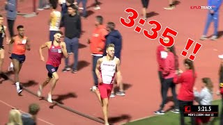 Josh Kerr NCAA RECORD  Bryan Clay Invite 1500m [upl. by Gotthard742]