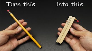 Turn an ordinary PENCIL into something COOL  DIY Tutorial [upl. by Ecnarual]