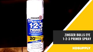 Zinsser Bulls Eye 123 Primer Spray  HD Supply [upl. by Alegna]