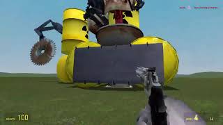 ALL Upgraded Clockman Titan Pc Man vs Tri Acid Heli IN GARRYS MOD [upl. by Ymmot]