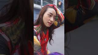 SHK TV  Iron Girl Show Love  Iron Girl thể hiện tình yêu shorts spiderman [upl. by Hung]