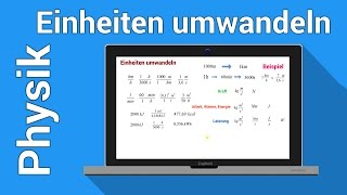 Umwandeln von Einheiten  Physik  Größen Einheiten und Dimensionen [upl. by Esele250]