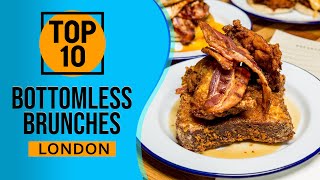 Top 10 Best Bottomless Brunches in London England [upl. by Dlorah]