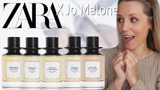 Zara X Jo Malone 💐SILENT FLOWERS 💐Fragrance Collection REVIEW [upl. by Tarfe]