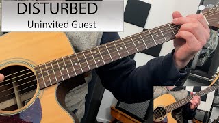 Disturbed  Uninvited Guest  Guitar Cover [upl. by Retsev127]