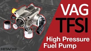 High pressure fuel pump EASY replacement on TFSI engine  Hitachi Astemo Aftermarket [upl. by Yeldud]