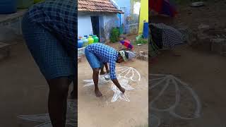 Malai karukkalil shorts shortsfeed rangoli kolamtrending youtube shankrish viralvideosong [upl. by Waynant754]