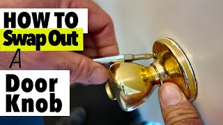 How To Replace A Door Knob [upl. by Elatnahs]