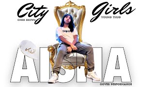 City GirlsChris Brown Young Thug Cover Aisha Performance Lyrics [upl. by Crim]