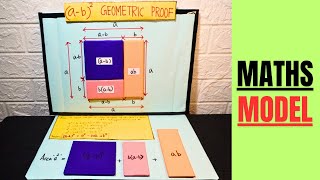 a  b2 Formula Geometric Proof  Maths Project Model  Maths Exhibition project model for school [upl. by Yci]