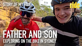 Story of my ride Cycling in Sydney with my son interlude from my Visit Italy series to Akuna Bay [upl. by Orpha991]