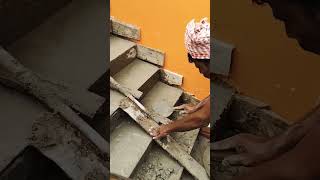 Home staircase construction  constrcution staircase stairs youtubeshorts tiktok [upl. by Lilah]