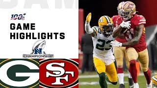 Packers vs 49ers NFC Championship Highlights  NFL 2019 Playoffs [upl. by Mallis]