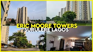 LAGOS NIGERIA  SURULERE  APARMENT FOR SALE IN ERIC MOORE TOWERS SURULERE  WHAT IT LOOKS LIKE [upl. by Katya]